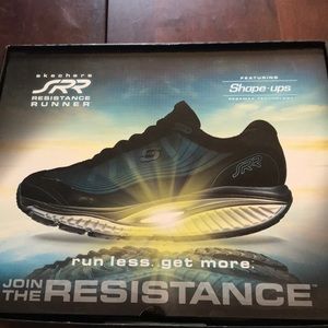 Skechers resistant runners shape-up shoes